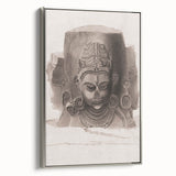 Grunge Wall Art - Vintage Sculpture Grunge Canvas Print - Distressed Art