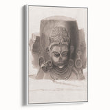 Grunge Wall Art - Vintage Sculpture Grunge Canvas Print - Distressed Art