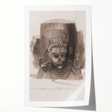 Grunge Wall Art - Vintage Sculpture Grunge Canvas Print - Distressed Art