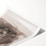 Grunge Wall Art - Vintage Sculpture Grunge Canvas Print - Distressed Art