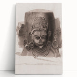 Grunge Wall Art - Vintage Sculpture Grunge Canvas Print - Distressed Art