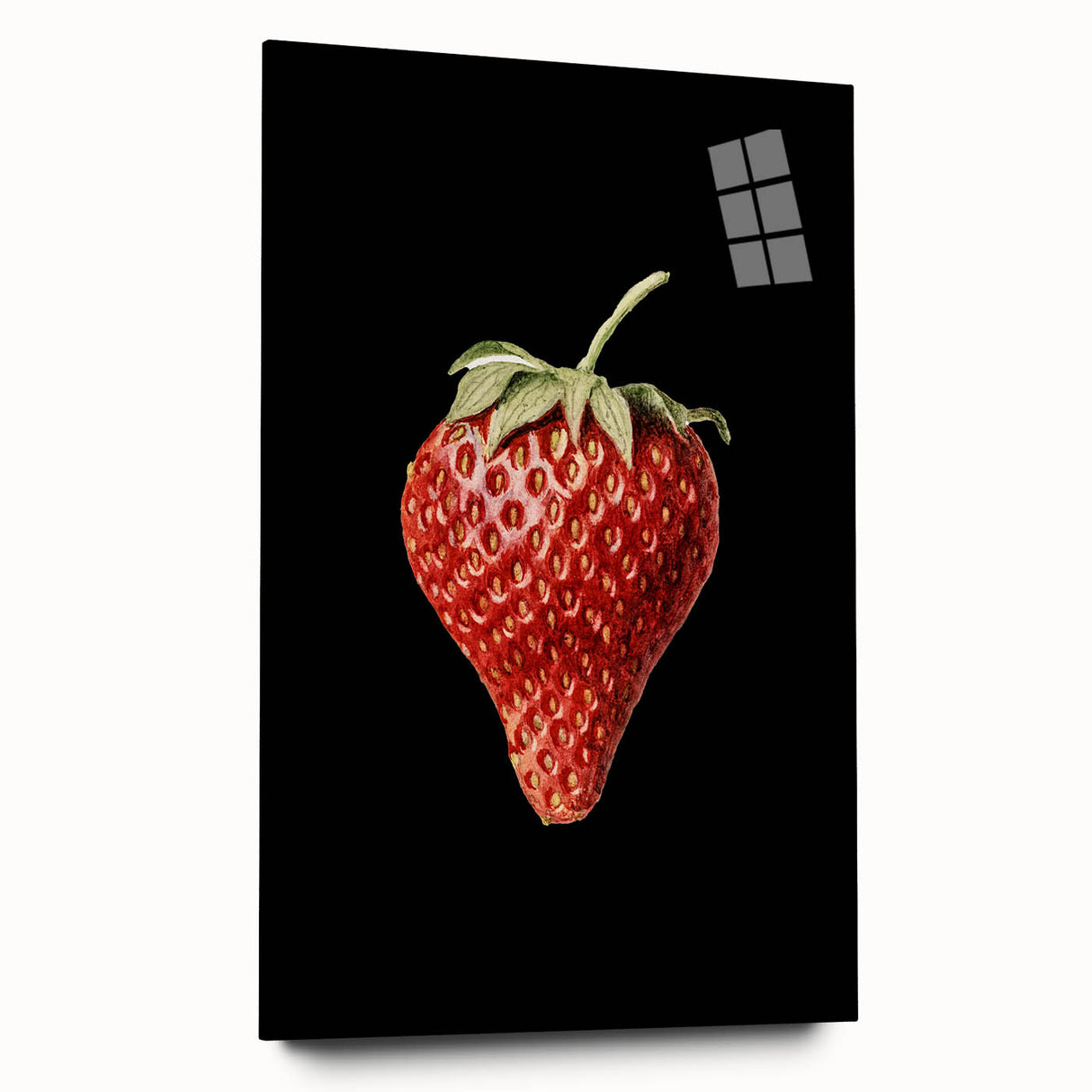 Grunge Canvas Print - Dark Strawberry Art - Vintage Grunge Aesthetic