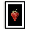 Grunge Canvas Print - Dark Strawberry Art - Vintage Grunge Aesthetic
