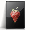 Grunge Canvas Print - Dark Strawberry Art - Vintage Grunge Aesthetic