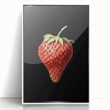 Grunge Canvas Print - Dark Strawberry Art - Vintage Grunge Aesthetic