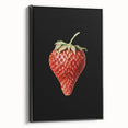 Grunge Canvas Print - Dark Strawberry Art - Vintage Grunge Aesthetic