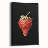 Grunge Canvas Print - Dark Strawberry Art - Vintage Grunge Aesthetic