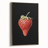 Grunge Canvas Print - Dark Strawberry Art - Vintage Grunge Aesthetic