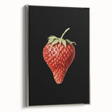 Grunge Canvas Print - Dark Strawberry Art - Vintage Grunge Aesthetic