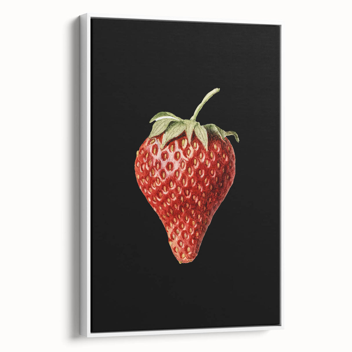 Grunge Canvas Print - Dark Strawberry Art - Vintage Grunge Aesthetic