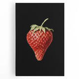 Grunge Canvas Print - Dark Strawberry Art - Vintage Grunge Aesthetic
