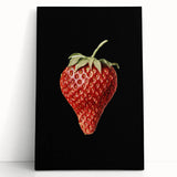 Grunge Canvas Print - Dark Strawberry Art - Vintage Grunge Aesthetic