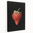 Grunge Canvas Print - Dark Strawberry Art - Vintage Grunge Aesthetic