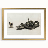 Grunge Snake and Butterfly - Vintage Grunge Aesthetic Canvas Print