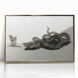 Grunge Snake and Butterfly - Vintage Grunge Aesthetic Canvas Print