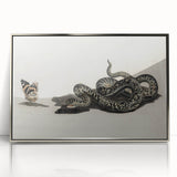 Grunge Snake and Butterfly - Vintage Grunge Aesthetic Canvas Print