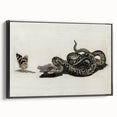 Grunge Snake and Butterfly - Vintage Grunge Aesthetic Canvas Print