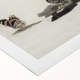 Grunge Snake and Butterfly - Vintage Grunge Aesthetic Canvas Print