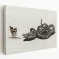 Grunge Snake and Butterfly - Vintage Grunge Aesthetic Canvas Print