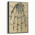 Grunge Wall Art - Vintage Anatomical Hand Illustration - Grunge Aesthetic Art