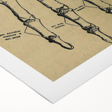 Grunge Wall Art - Vintage Anatomical Hand Illustration - Grunge Aesthetic Art