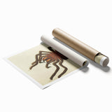 Grunge Spider Illustration - Vintage Grunge Aesthetic Canvas Print