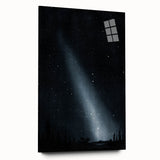 Grunge Wall Art - Starry Night Sky Print - Abstract Grunge Canvas Decor