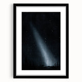 Grunge Wall Art - Starry Night Sky Print - Abstract Grunge Canvas Decor