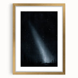 Grunge Wall Art - Starry Night Sky Print - Abstract Grunge Canvas Decor