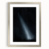 Grunge Wall Art - Starry Night Sky Print - Abstract Grunge Canvas Decor