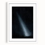 Grunge Wall Art - Starry Night Sky Print - Abstract Grunge Canvas Decor