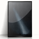 Grunge Wall Art - Starry Night Sky Print - Abstract Grunge Canvas Decor