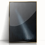 Grunge Wall Art - Starry Night Sky Print - Abstract Grunge Canvas Decor