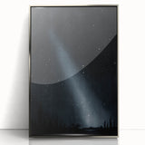 Grunge Wall Art - Starry Night Sky Print - Abstract Grunge Canvas Decor