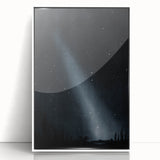 Grunge Wall Art - Starry Night Sky Print - Abstract Grunge Canvas Decor