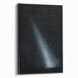 Grunge Wall Art - Starry Night Sky Print - Abstract Grunge Canvas Decor