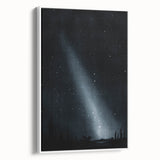 Grunge Wall Art - Starry Night Sky Print - Abstract Grunge Canvas Decor