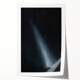 Grunge Wall Art - Starry Night Sky Print - Abstract Grunge Canvas Decor