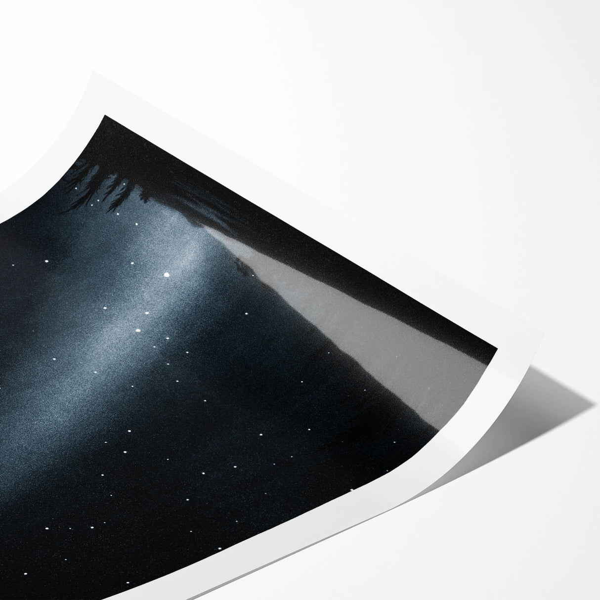 Grunge Wall Art - Starry Night Sky Print - Abstract Grunge Canvas Decor