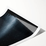 Grunge Wall Art - Starry Night Sky Print - Abstract Grunge Canvas Decor