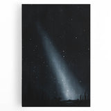 Grunge Wall Art - Starry Night Sky Print - Abstract Grunge Canvas Decor