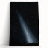 Grunge Wall Art - Starry Night Sky Print - Abstract Grunge Canvas Decor