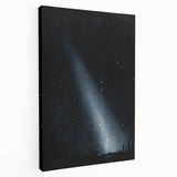 Grunge Wall Art - Starry Night Sky Print - Abstract Grunge Canvas Decor