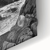 Grunge Wall Art - Cosmic Lunar Landscape Print - Space Grunge Decor