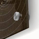 Grunge Solar System Art - Abstract Grunge Canvas Print for Urban Decor