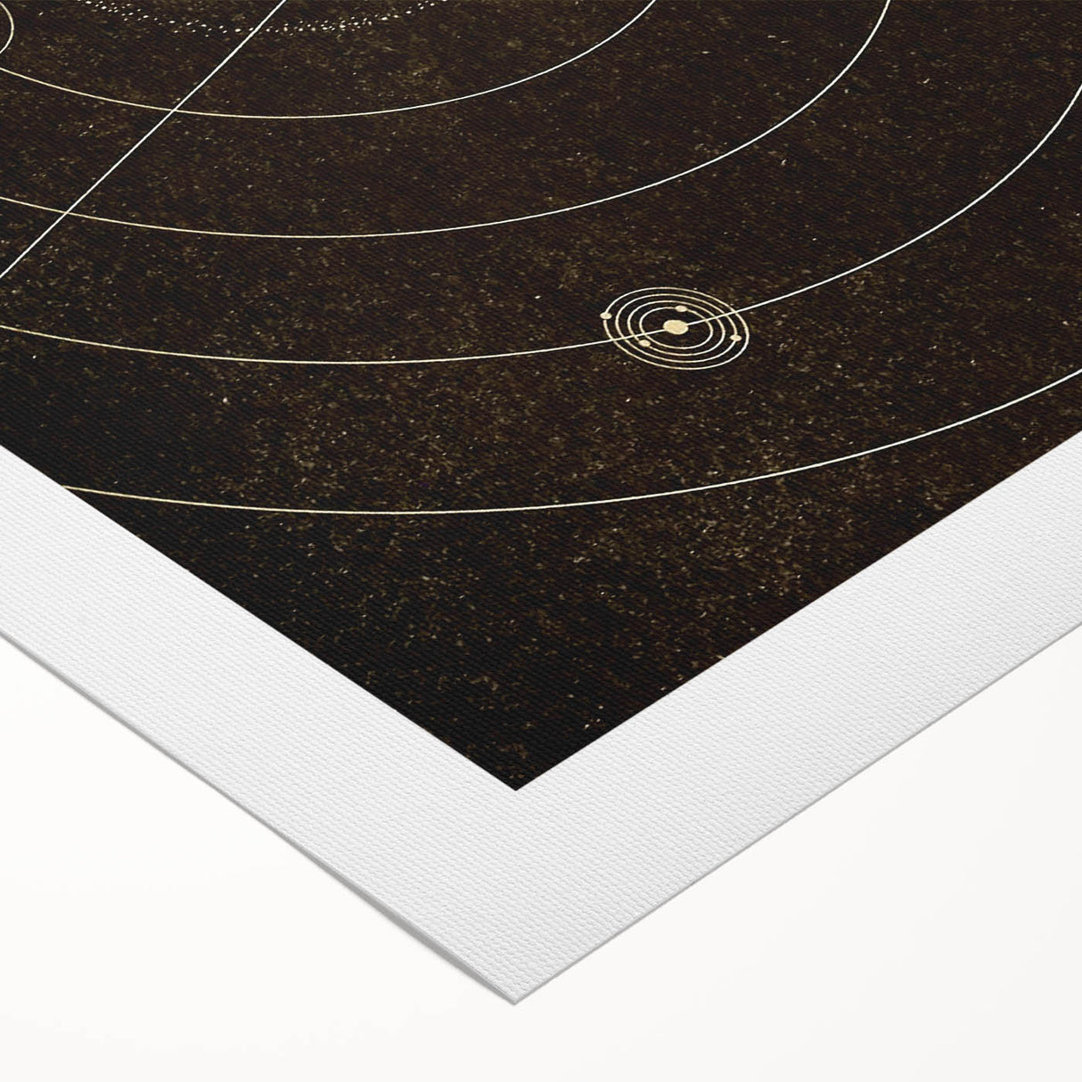 Grunge Solar System Art - Abstract Grunge Canvas Print for Urban Decor