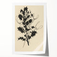 Botanical Black and White Grunge Art - Distressed Canvas Print Decor