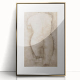 Vintage Nude Study Grunge Wall Art - Minimalist Grunge Canvas Print