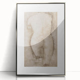 Vintage Nude Study Grunge Wall Art - Minimalist Grunge Canvas Print