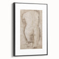 Vintage Nude Study Grunge Wall Art - Minimalist Grunge Canvas Print